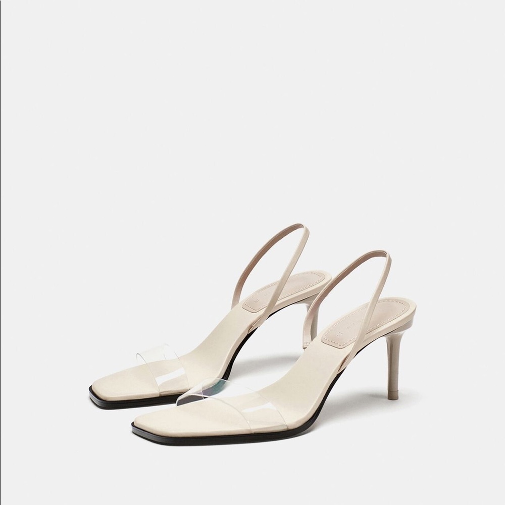 Zara Vinyl strap Heels